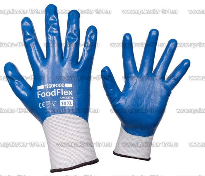 Влагозащитные перчатки Blue SMOOTH NIROFLEX
