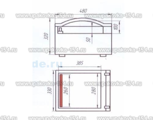 Аппарат упаковочный вакуумный INDOKOR IVP-260/PD