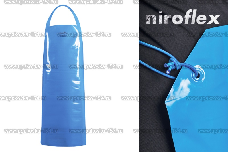 Фартук полиуретановый синий Niroflex 90х130