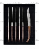 Ножи для стейков Португалия ICEL (Ручка дерево) 6